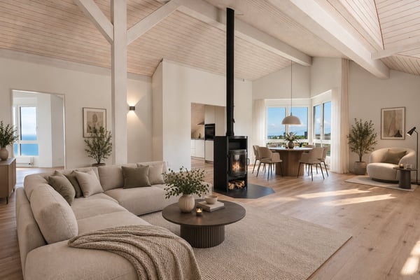 Helle Dachwohnung mit Seesicht