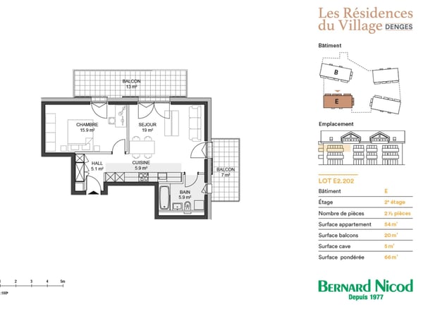 Nouvelle promotion : Appartement de 2,5 pièces avec balcons 4