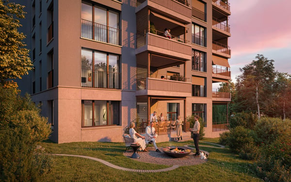 Helle 3.5-Zimmer-Gartenwohnung mit Abendsonne