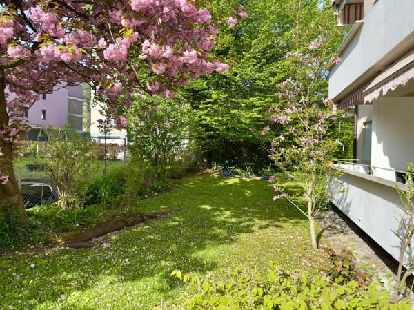 SONNIGER BALKON MIT BLICK INS GRÜNE 6
