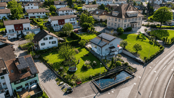 BAULAND MIT WEIT FORTGESCHRITTENEM WOHNBAUPROJEKT 1