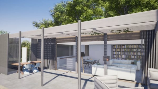 Terrain permis en force pour 3 villas 7