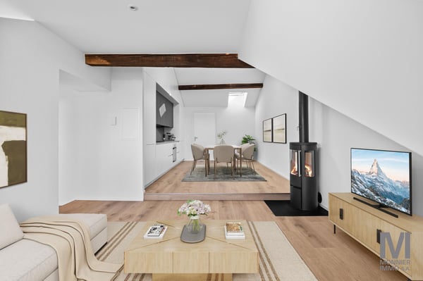 Appartement de 3.5 pièces en attique entièrement rénové 8