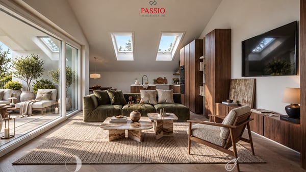 Moderne, zeitlose 3.5-Zimmer-Dachwohnung mit hoher Wohnqualität 1