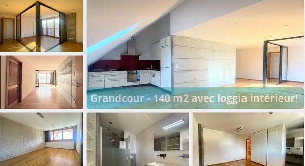 A louer: 4,5 pcs avec loggia intérieur! 1