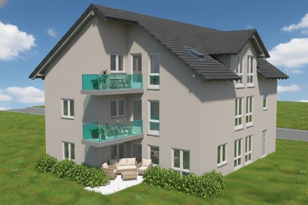 Projektiertes Mehrfamilienhaus mit 3 Wohnungen 1