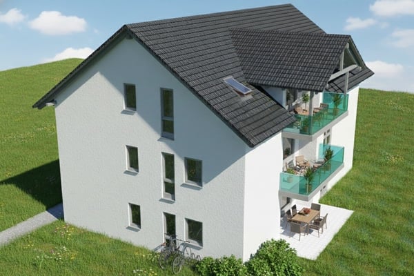 Projektiertes Mehrfamilienhaus mit 3 Wohnungen 3