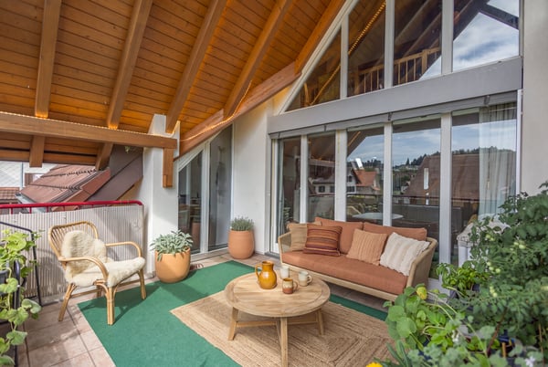 Gemütliche Maisonette-Dachwohnung mit herrlicher Weitsicht