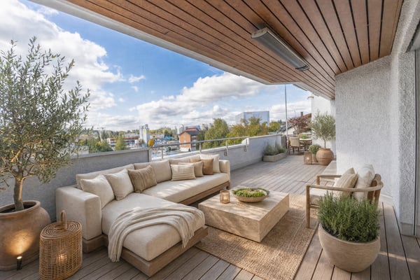 Exklusive Attikawohnung umschlossen mit grosser Terrasse 9
