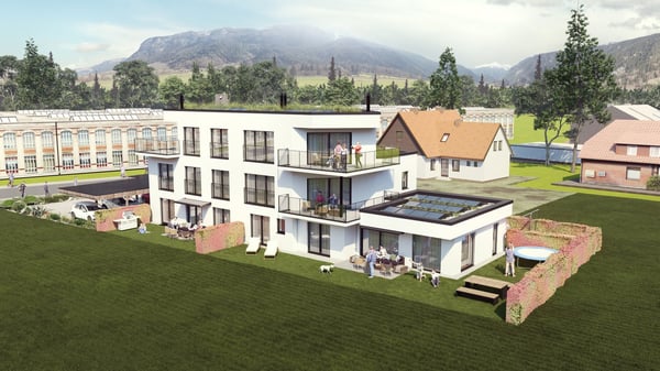 Bauland mit Baubewilligung für Neubau eines MFH an unverbauter Lage 7