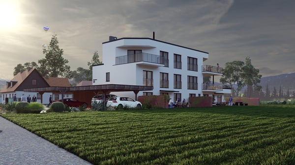 Bauland mit Baubewilligung für Neubau eines MFH an unverbauter Lage 3