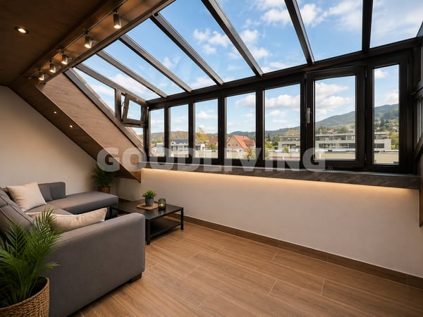 Modernisierte Dachwohnung mit verglaster Terrasse und Garage 7