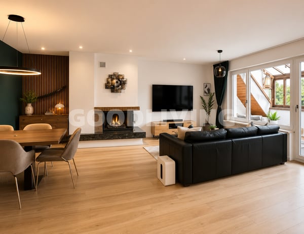 Modernisierte Dachwohnung mit verglaster Terrasse und Garage 4