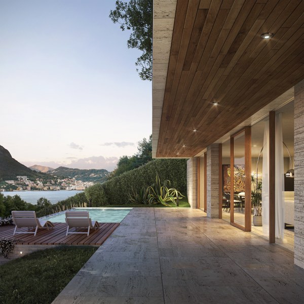 Occasione unica nella Collina dOro  Terreno di 950 mq con progetto approvato e vista lago 3