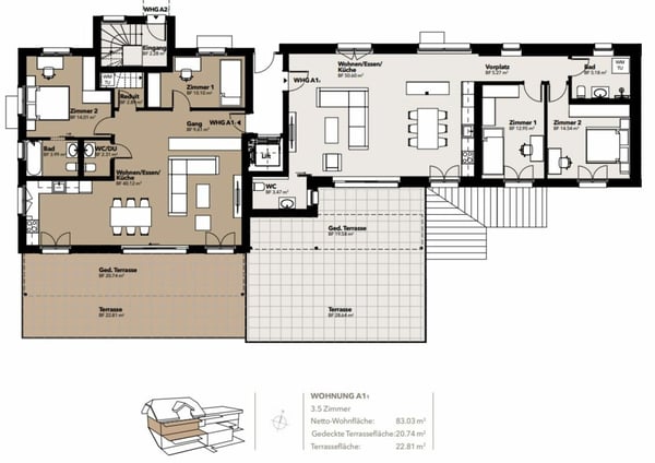 Neubau 1.5-Zimmer-Wohnung mit Fernsicht 14