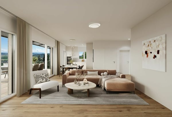 Neubau 1.5-Zimmer-Wohnung mit Fernsicht 1