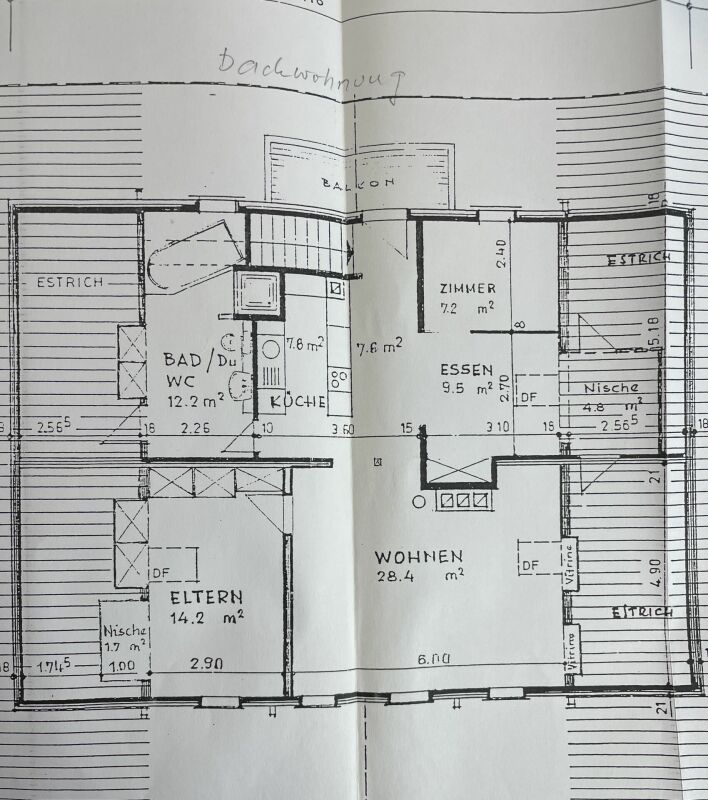 3.5-room attic apartment