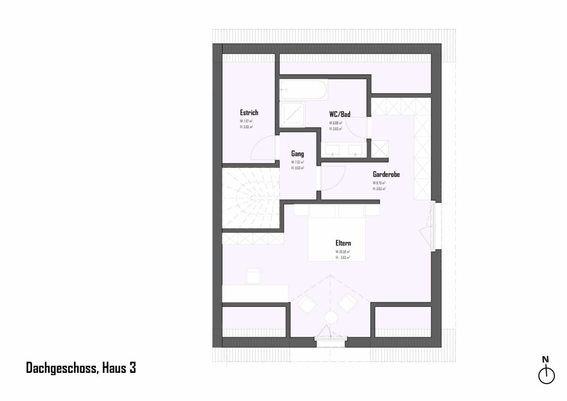 Haus 3 / 7.5 Zimmer Einfamilienhaushälfte am Bach