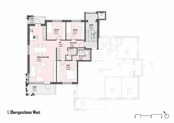 Erstbezug nach Sanierung 1.OG 4.5-Zimmer-Wohnung 9
