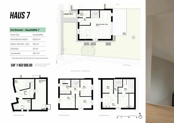 Haus 7 / 5.5 Zi. Neubau AM WALDRAIN 12