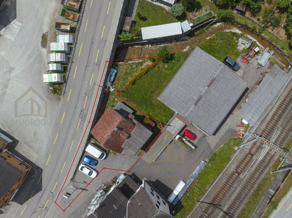Baugrundstück in Kernzone K3 mit Abbruchobjekt 2