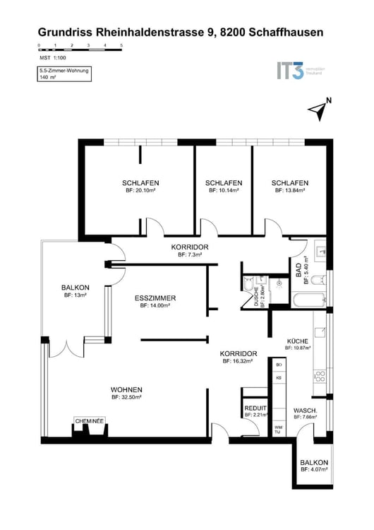 Grosszügige 4.5-Zimmer-Wohnung mit Balkon und herrlichem Ausblick in Schaffhausen 4