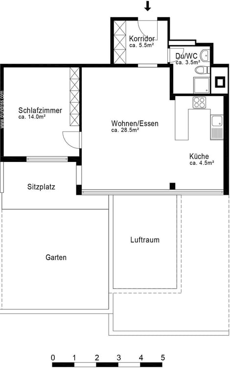 Gepflegte Wohnung an sehr ruhiger Lage 9