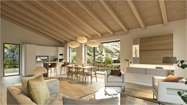 B - Les Coteaux de l'Arche - 4.5 pces dans immeuble de 2 appartements 1