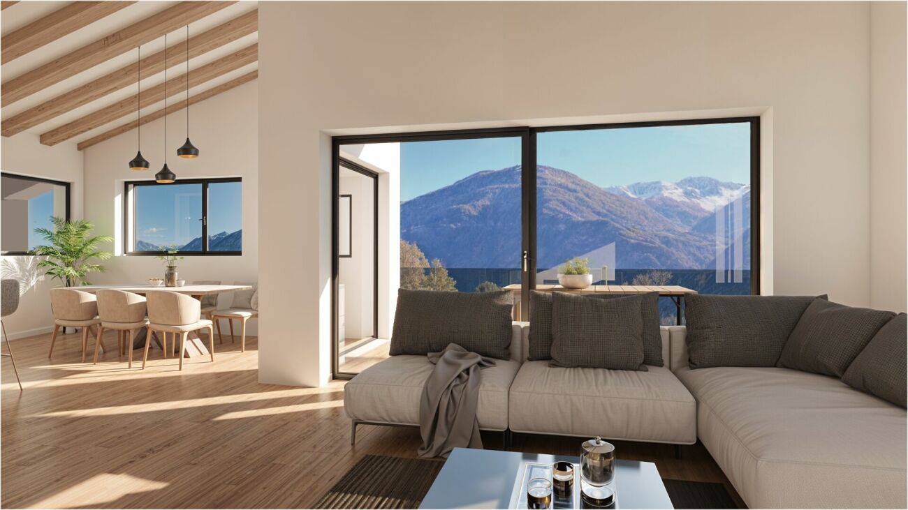 B - Les Coteaux de l'Arche - Attique  4.5 pces dans immeuble de 2 appartements
