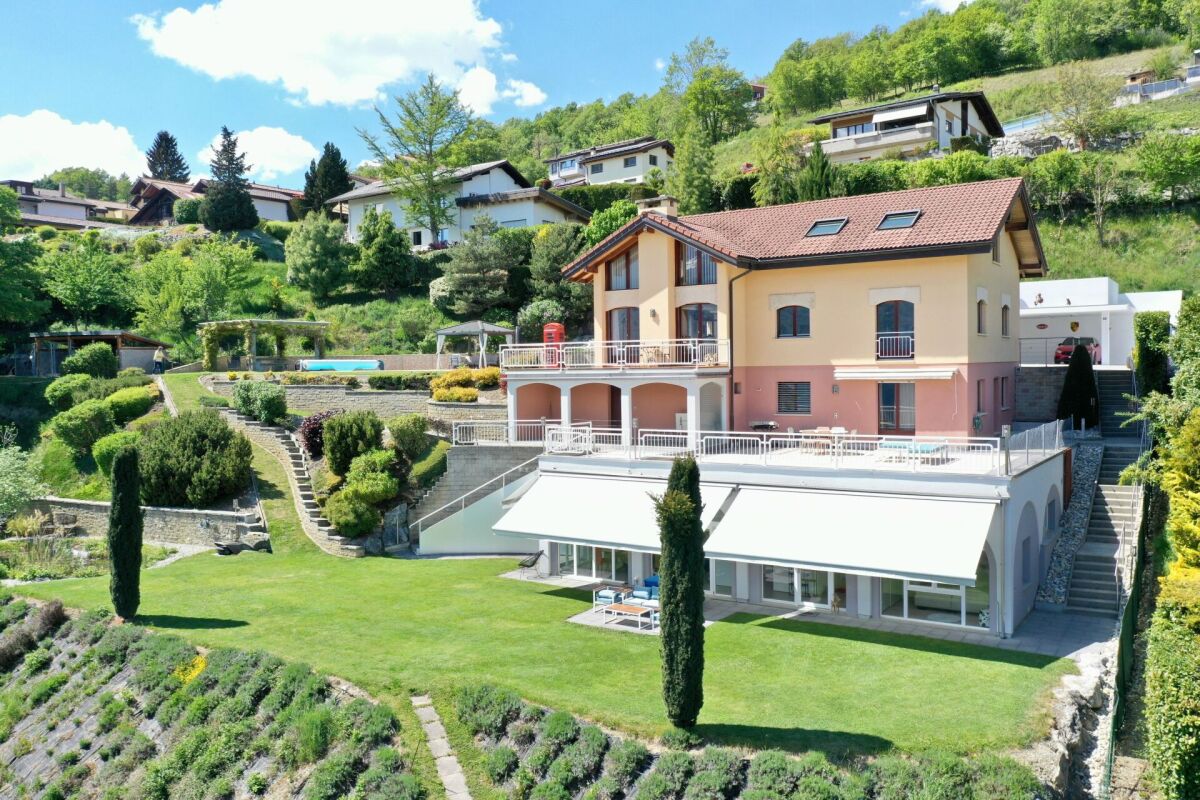 Villa + 2.5 pces avec piscine à Savièse - Vue panoramique