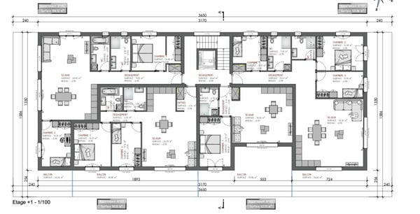 Lot 104 - 3.5 pces neuf dans Immeuble Gourmette de 6 appartements 1