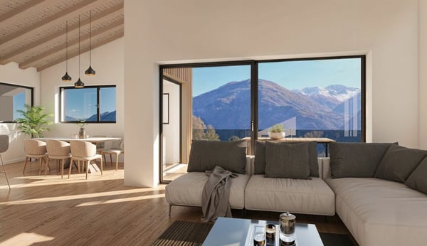 B - Les Coteaux de l'Arche - Attique  5.5 pces dans immeuble de 2 appartements 2
