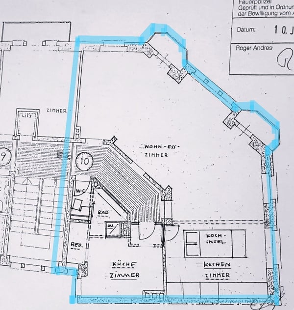 Weiträumige, helle 1.5 - Zimmerloft mit Blick auf See und Zürihornpark (Zürich Seefeld) 17