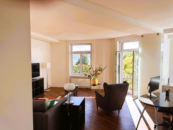 Weiträumige, helle 1.5 - Zimmerloft mit Blick auf See und Zürihornpark (Zürich Seefeld) 3
