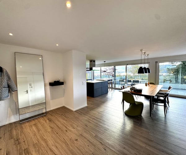 Möblierte 1.5-Zimmer-Wohnung mit  loftartigem Wohnbereich und rundum Aussicht in Uster 3