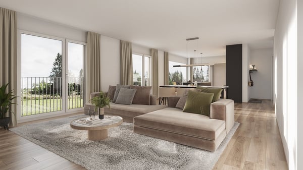 Neubau 5.5-ZI-EFH mit Attika-Geschoss / Reinach AG - Sonnenlage mit Weitblick 7