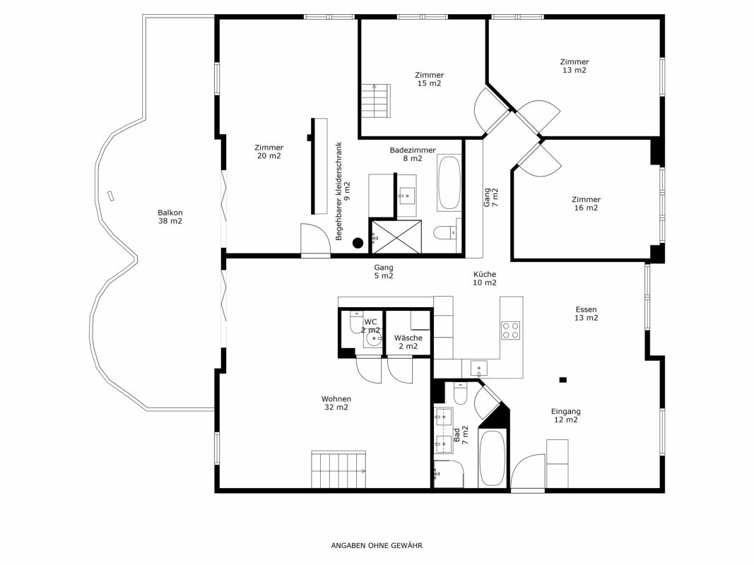 Large 7 1/2-room maisonette apartment in Cham