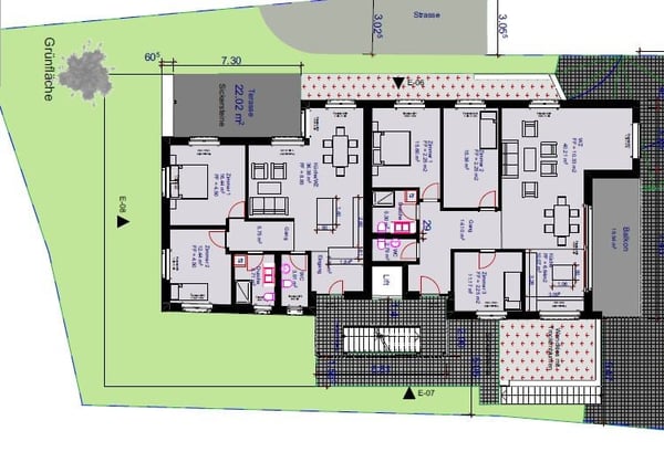 3 Minuten zu Fuss vom See entfernt wohnen 4.5 Zimmer-Wohnung im Hochparterre Lüscherz am Bielersee 7
