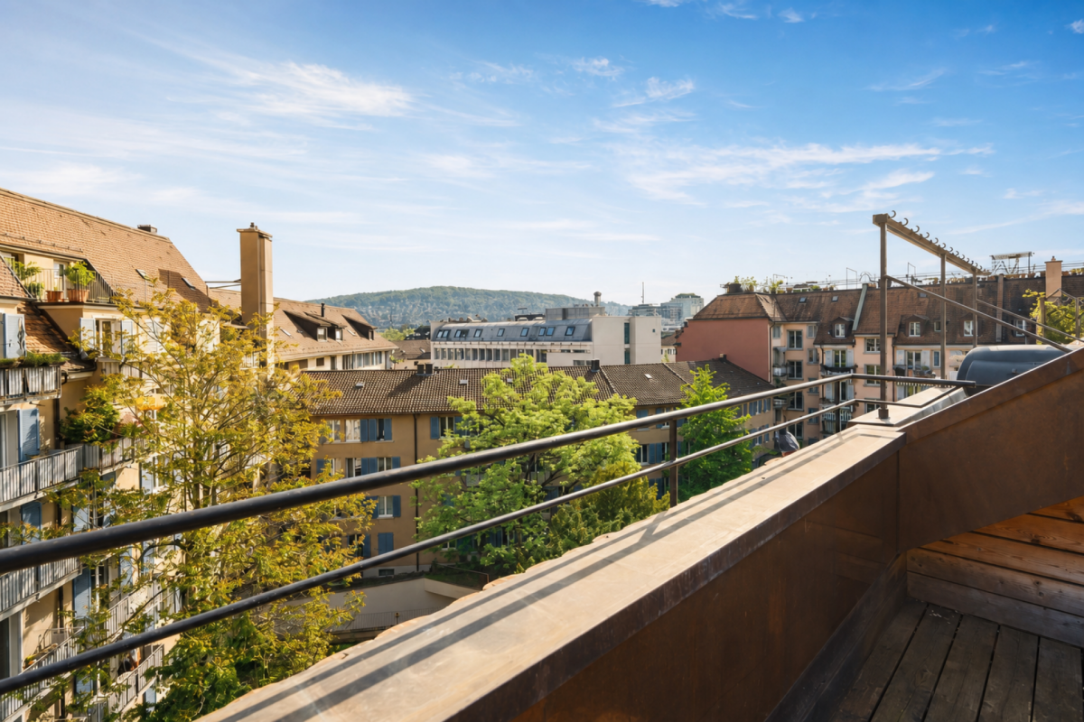 2.5-Zi.-Attikawohnung mit Dachterrasse - Kreis 4