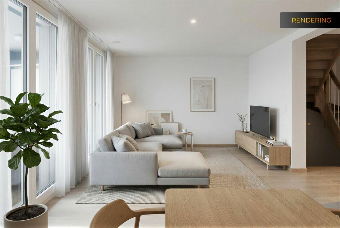 Modernes 6-Zimmer-Doppeleinfamilienhaus mit Garten in Hausen am Albis
