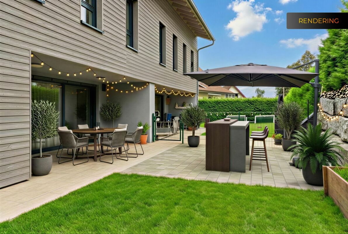 Modernes 6-Zimmer-Doppeleinfamilienhaus mit Garten in Hausen am Albis