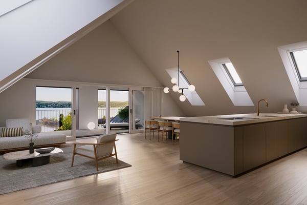 Neubau 5.5 Zimmer-Dachwohnung mit Seesicht 1