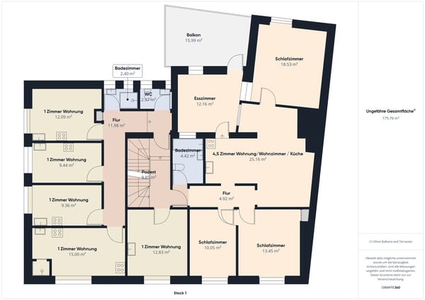 Exklusives Renditeobjekt (gemischt) mit 4.86% Nettorendite! 12