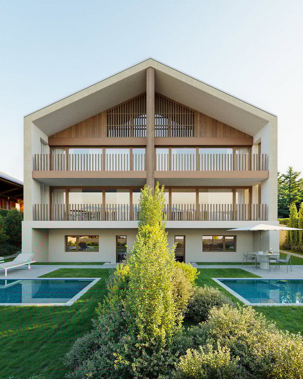 Neubau « La Rose au Lac »: 1½-Zimmer Doppeleinfamilienhäuser mit Seesicht zu verkaufen 1