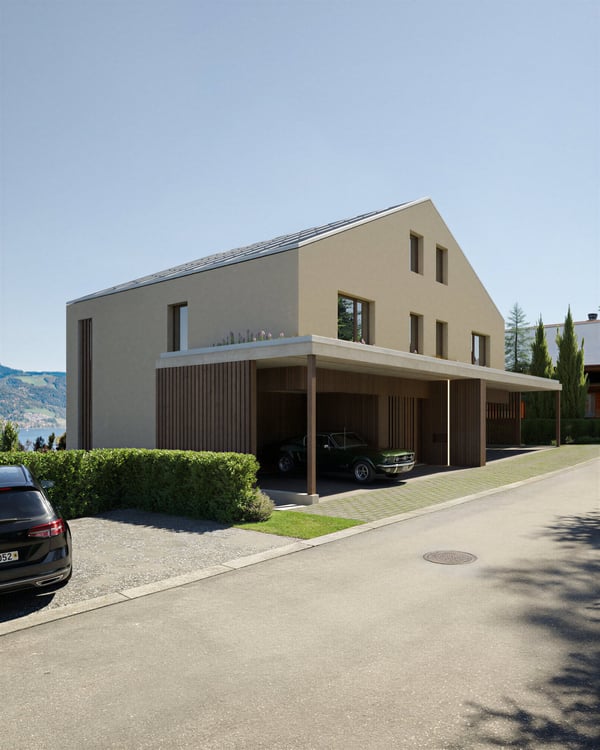 Neubau « La Rose au Lac »: 1½-Zimmer Doppeleinfamilienhäuser mit Seesicht zu verkaufen 4