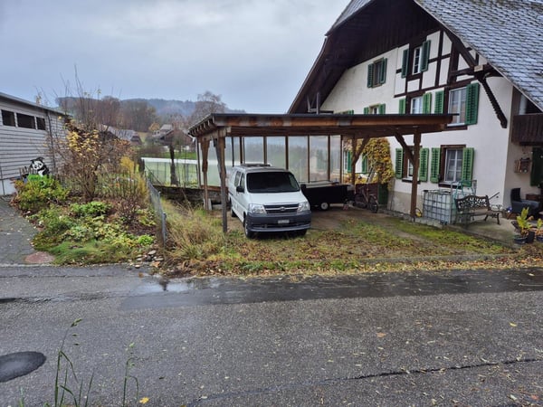 Landhaus mit 3 Wohnungen, Praxis, Pferdeboxen, Quelle, Bauland 24