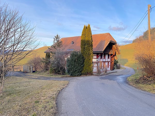Bauernhaus, Stöckli m. 2 Wohnungen, Quellen, Aussicht, Sonne 9
