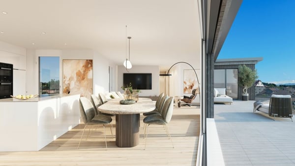 1.5 Zi. Attikawohnung im Neubau MFH Ruediland 1