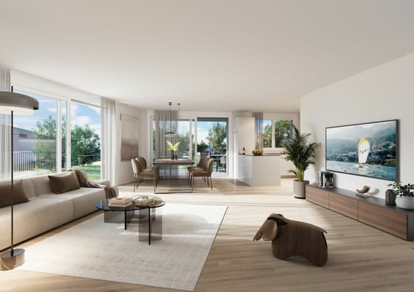 1.5 Zi. Gartenwohnung im Neubau MFH Ruediland 1