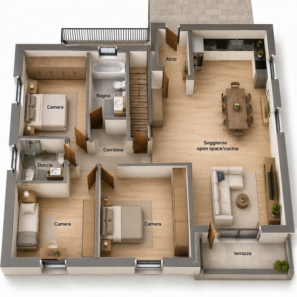 NUOVA EDIFICAZIONE – APPARTAMENTO DI 4,5 LOCALI CON TERRAZZA 10